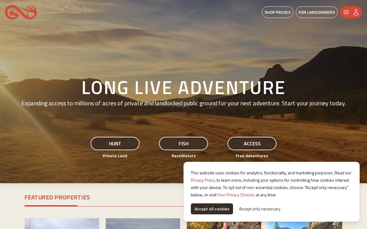 Infiniteoutdoorsusa website preview