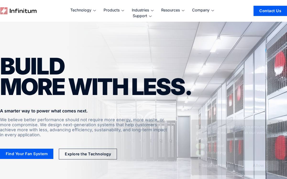 Infinitum Electric website preview