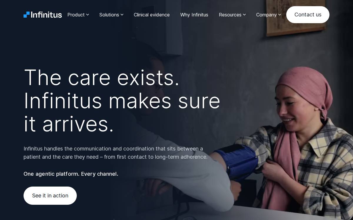 Infinitus website preview