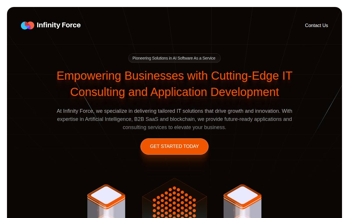 Infinityforce website preview
