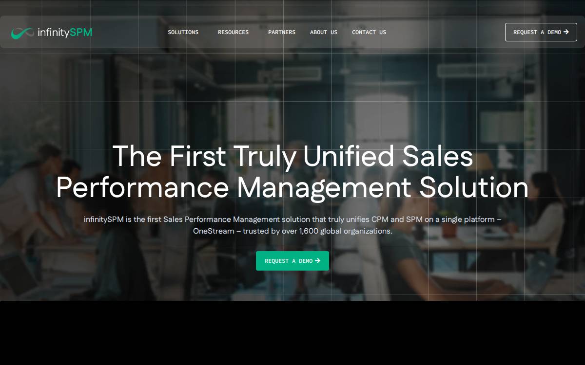 InfinitySPM website preview