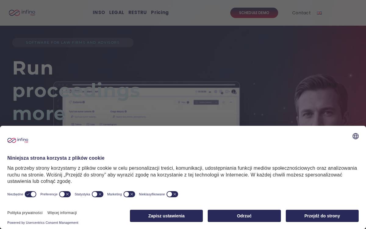 Infino website preview