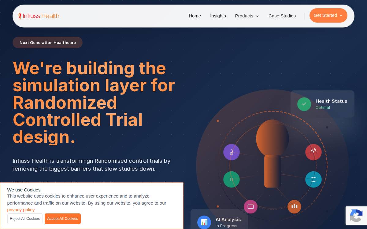 Infiuss Health website preview