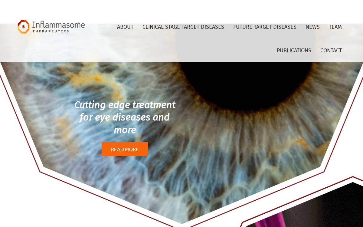 Inflammasome Therapeutics website preview