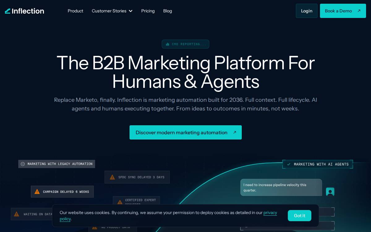 Inflection website preview