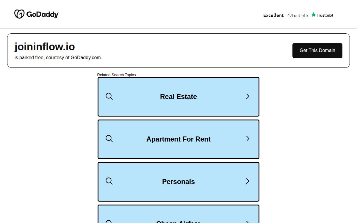 Inflow website preview