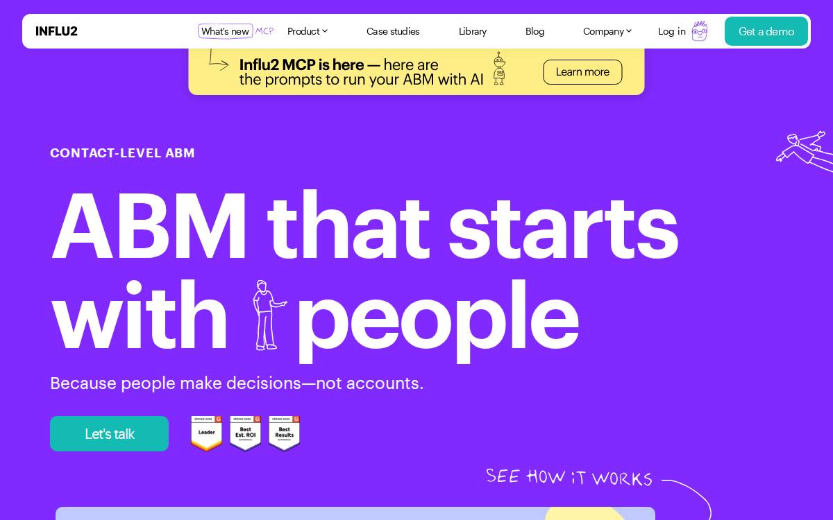 Influ2 website preview
