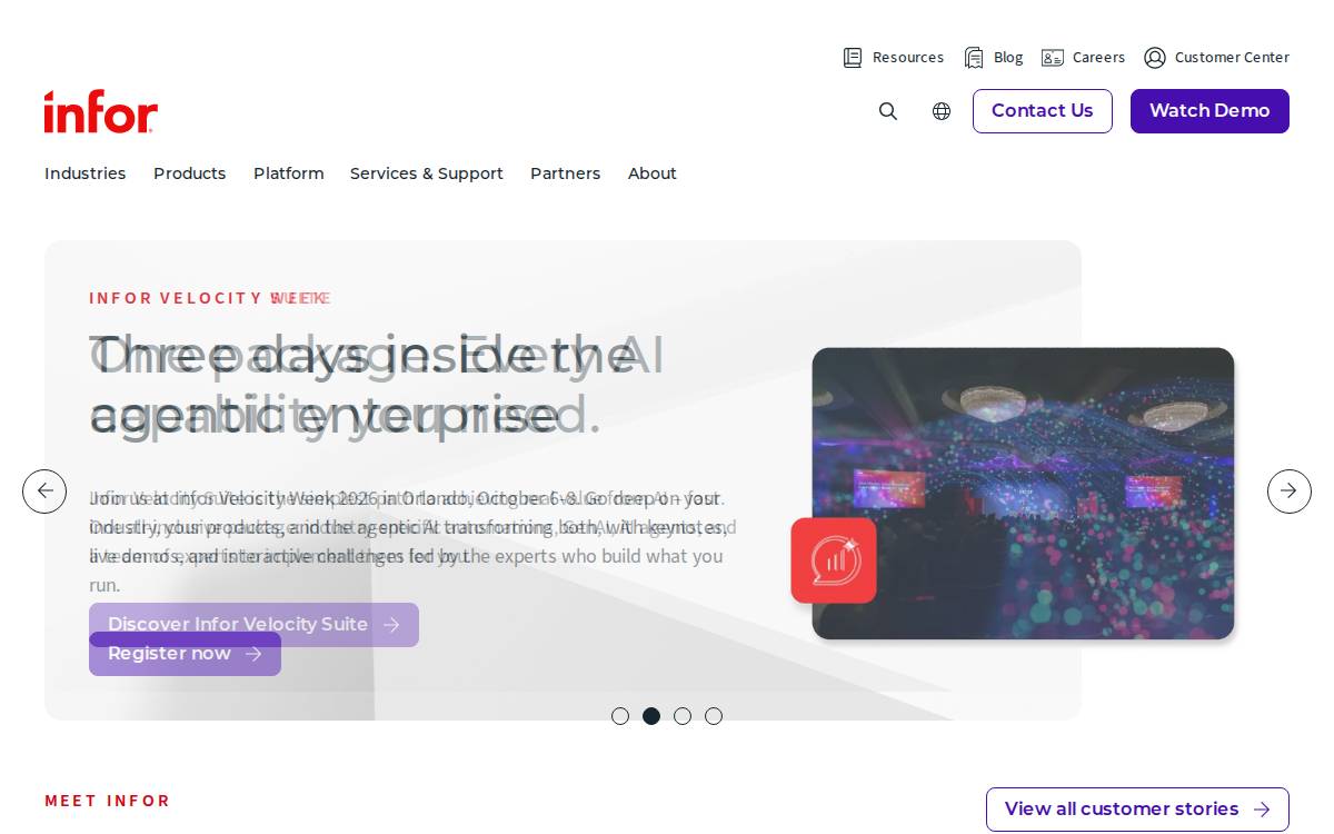 Infor website preview