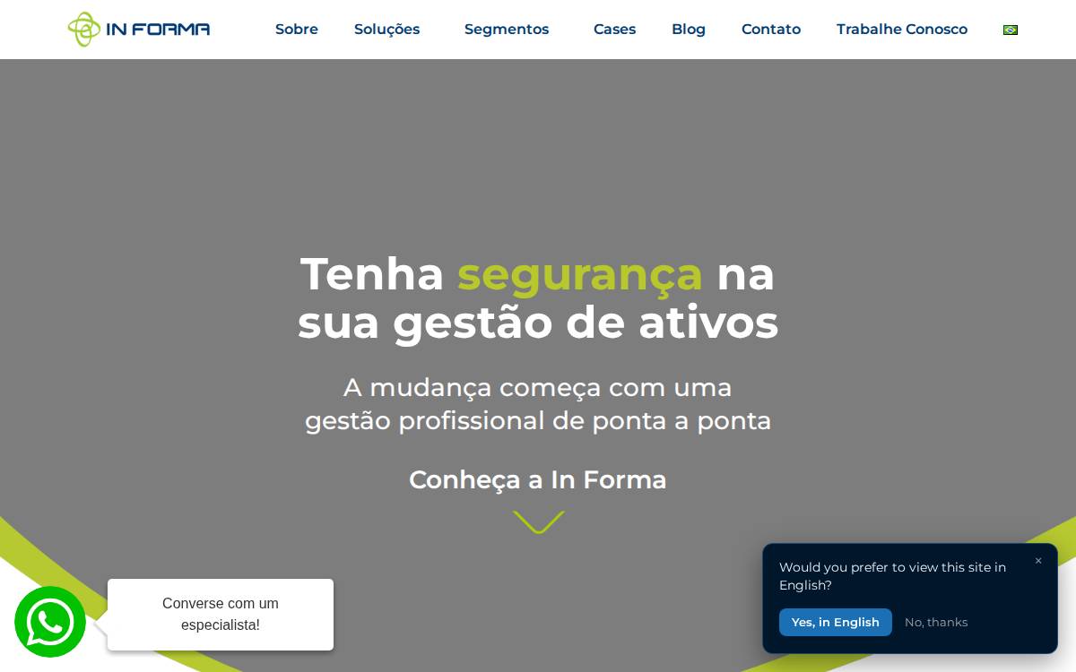InForma website preview