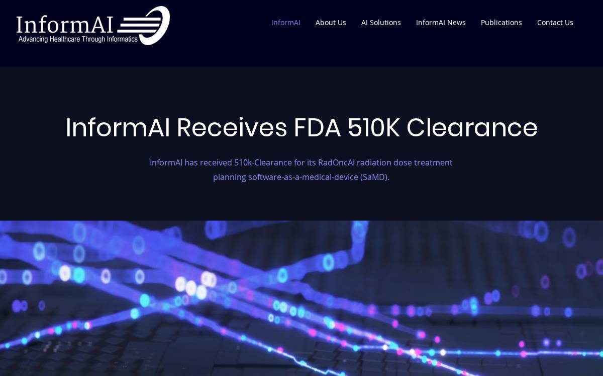 InformAI website preview