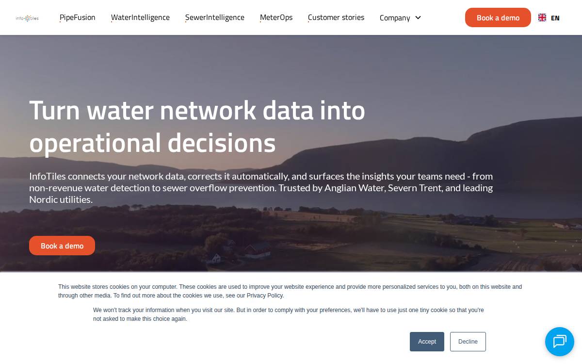 Infotiles website preview