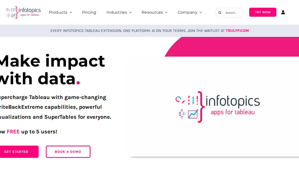Infotopics Apps For Tableau website preview