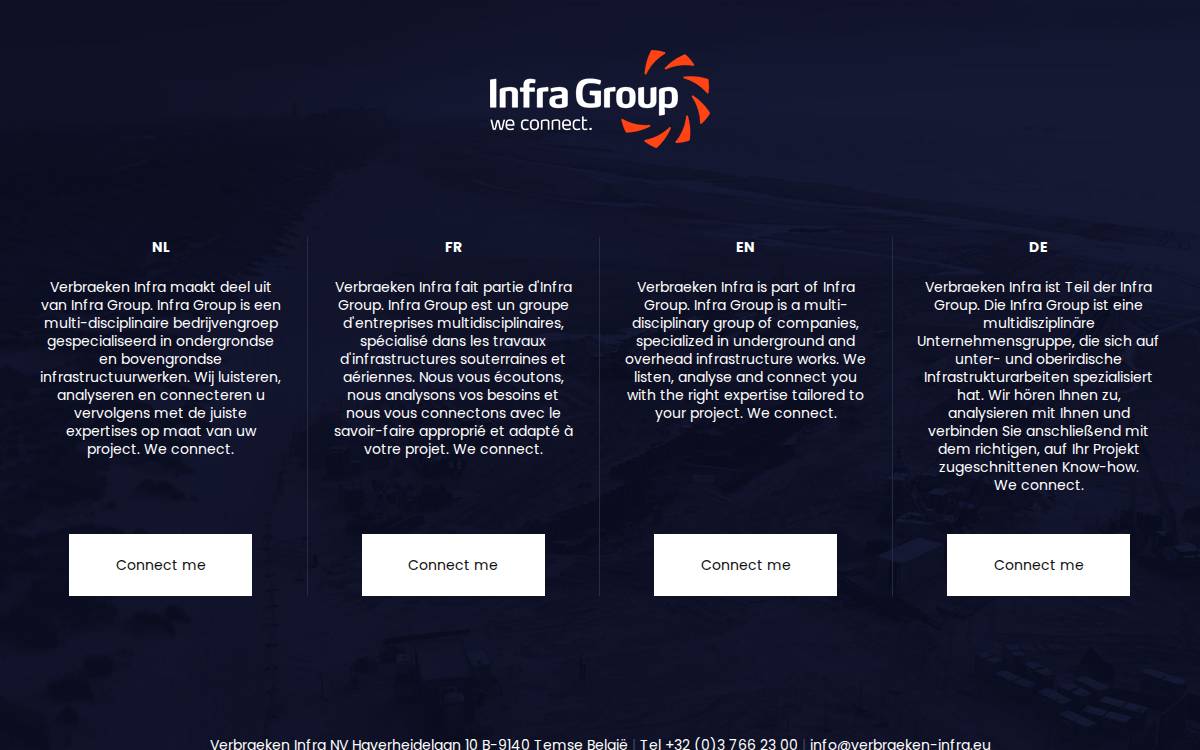 Infra Group website preview