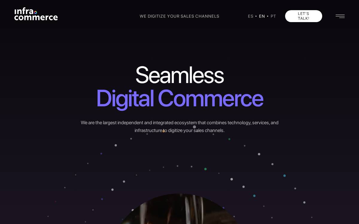 Infracommerce website preview