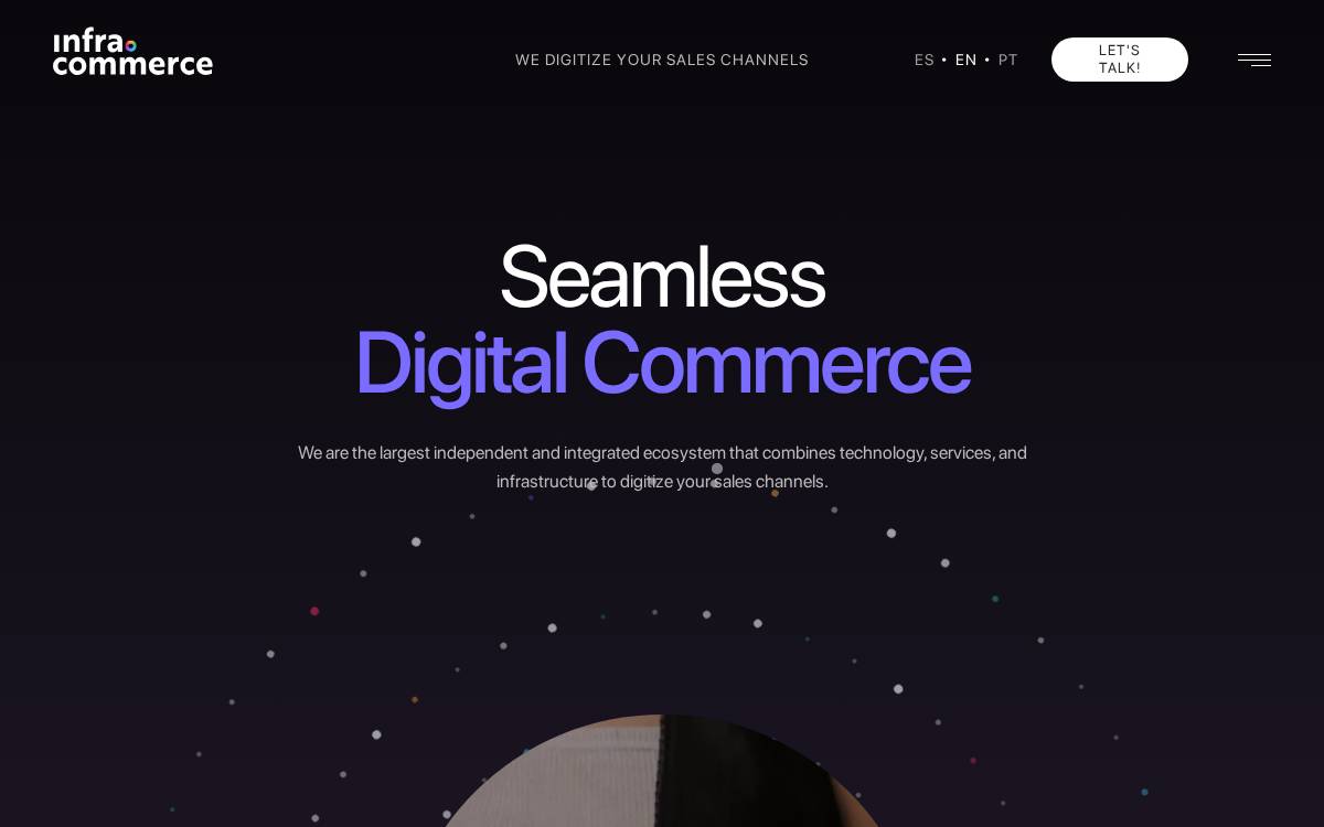 Infracommerce website preview