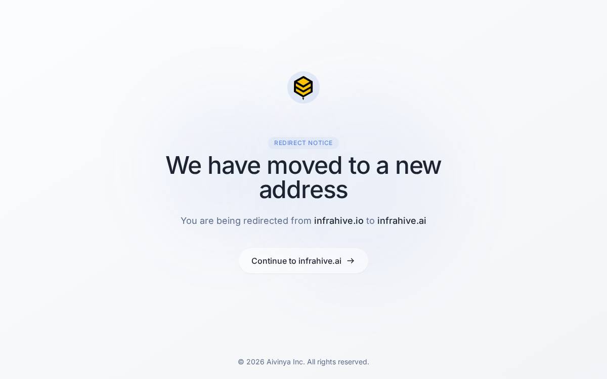 InfraHive website preview