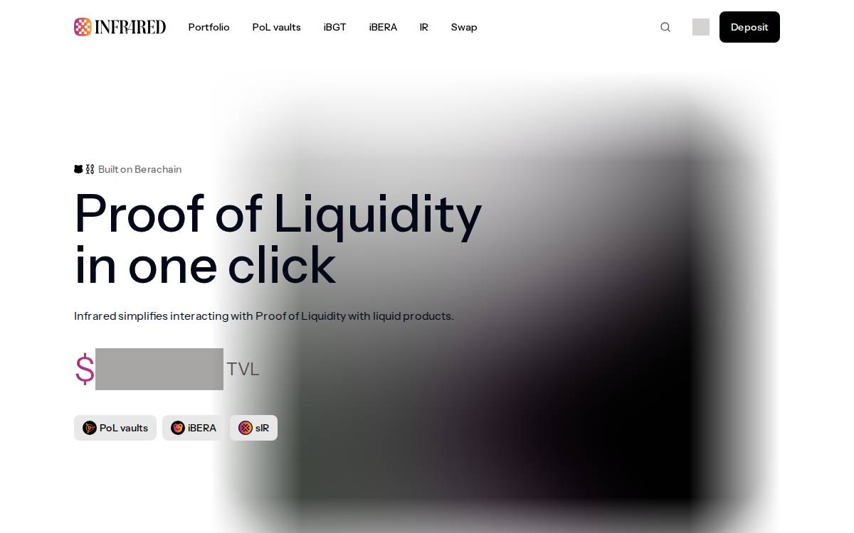Infrared Yield website preview