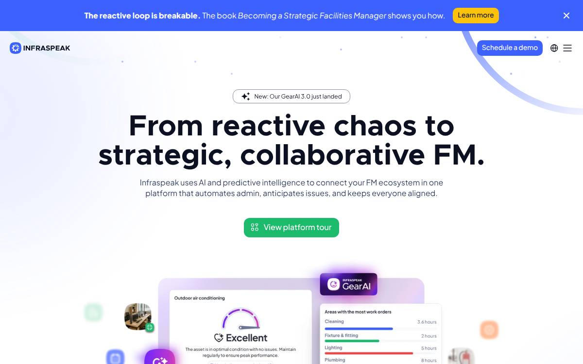 Infraspeak website preview