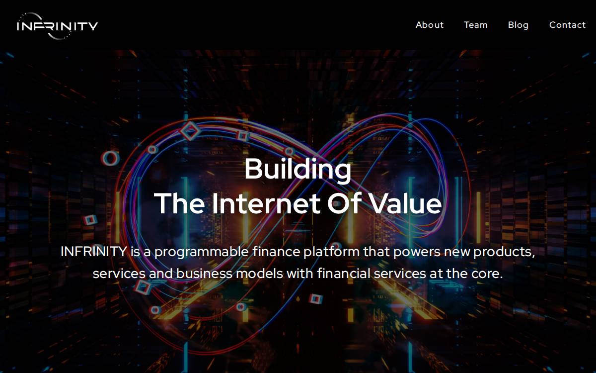 INFRINITY website preview