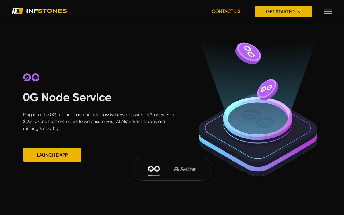 InfStones website preview