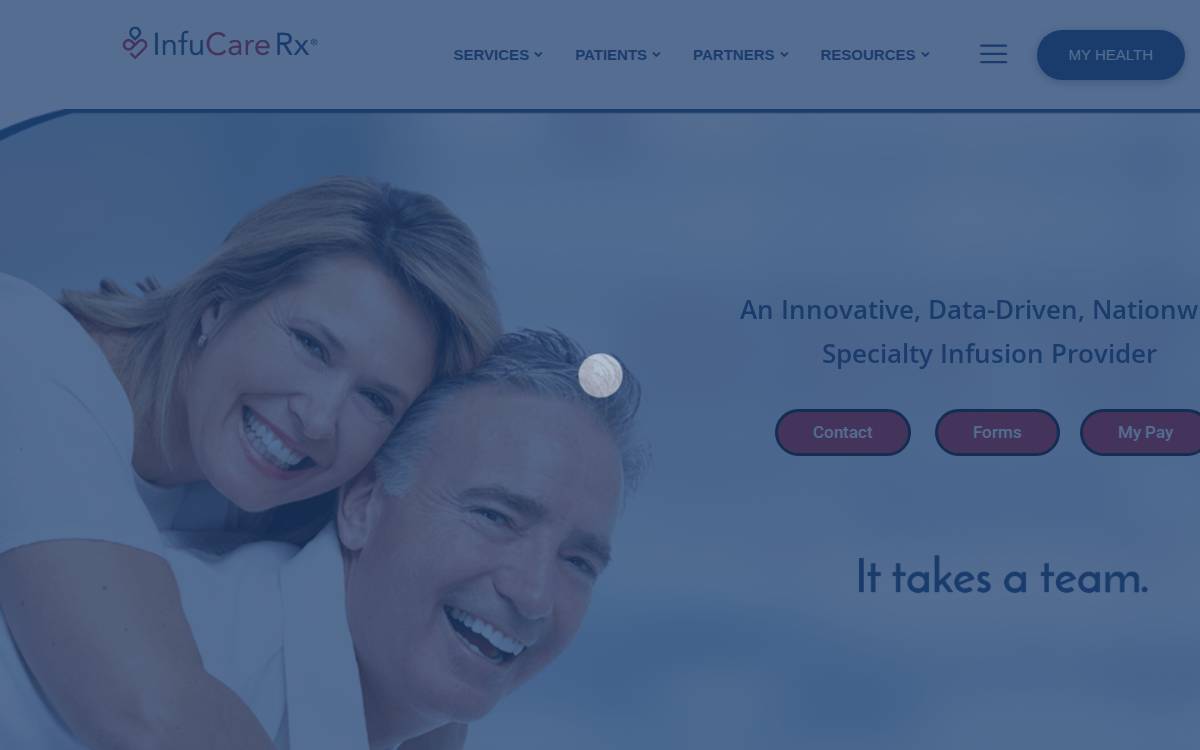 Infucare Rx website preview