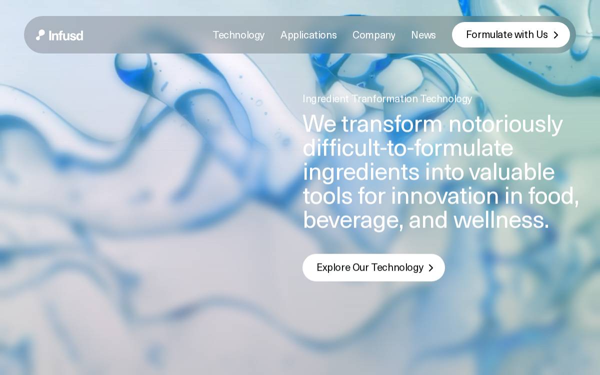 Infusd Nutrition website preview