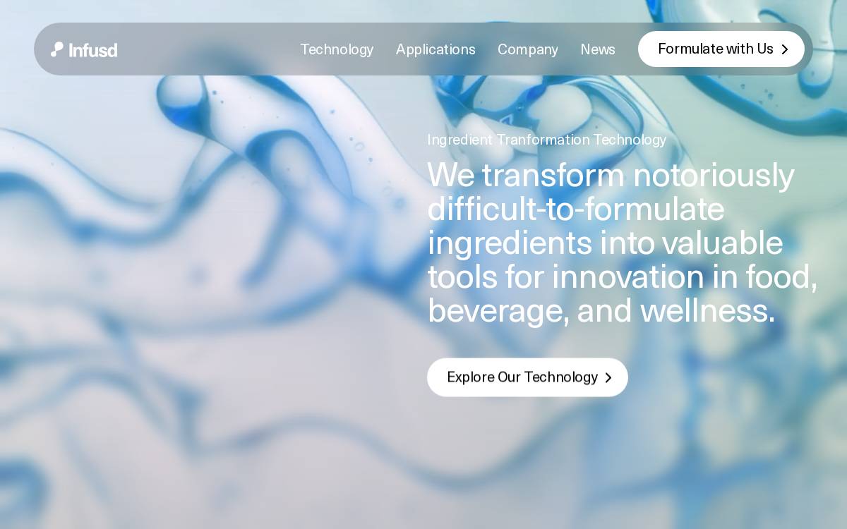 Infusd Nutrition website preview