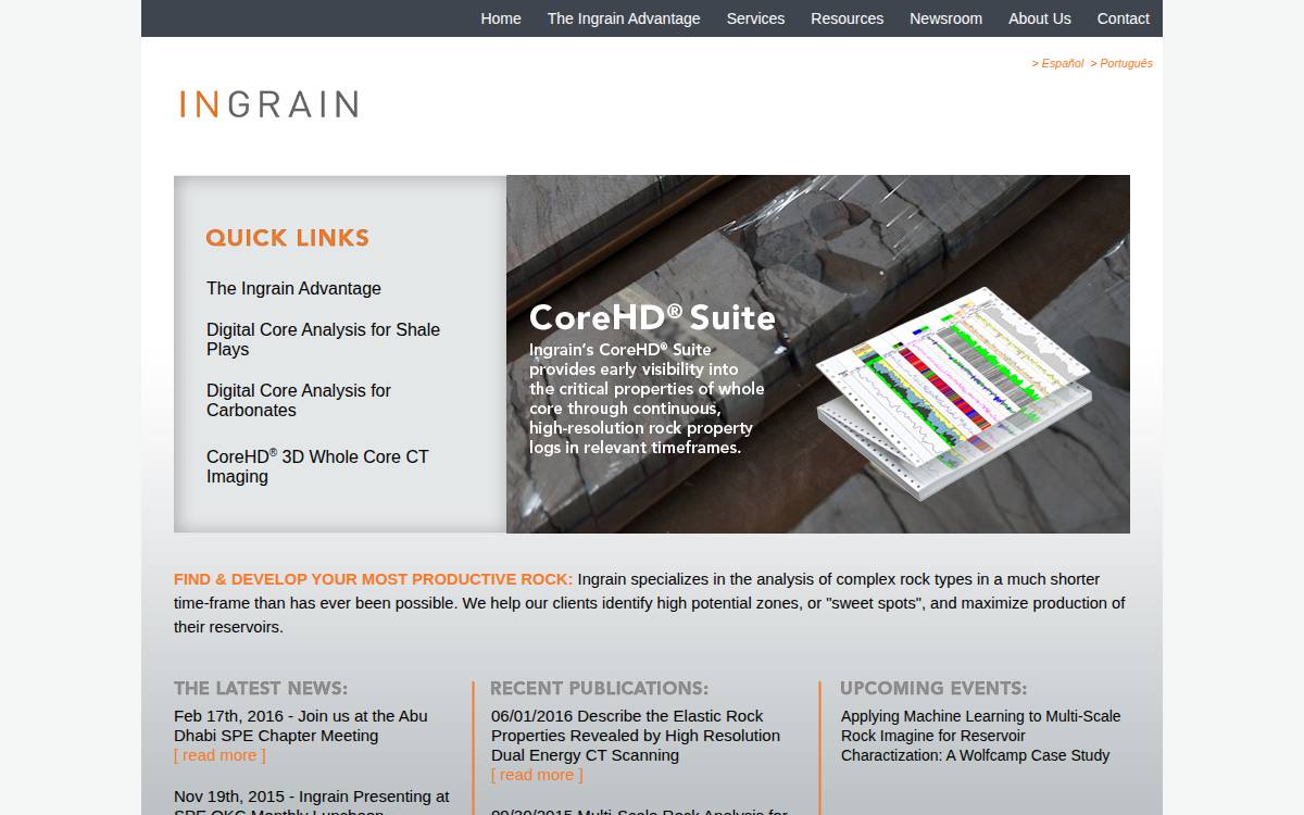 Ingrainrocks website preview