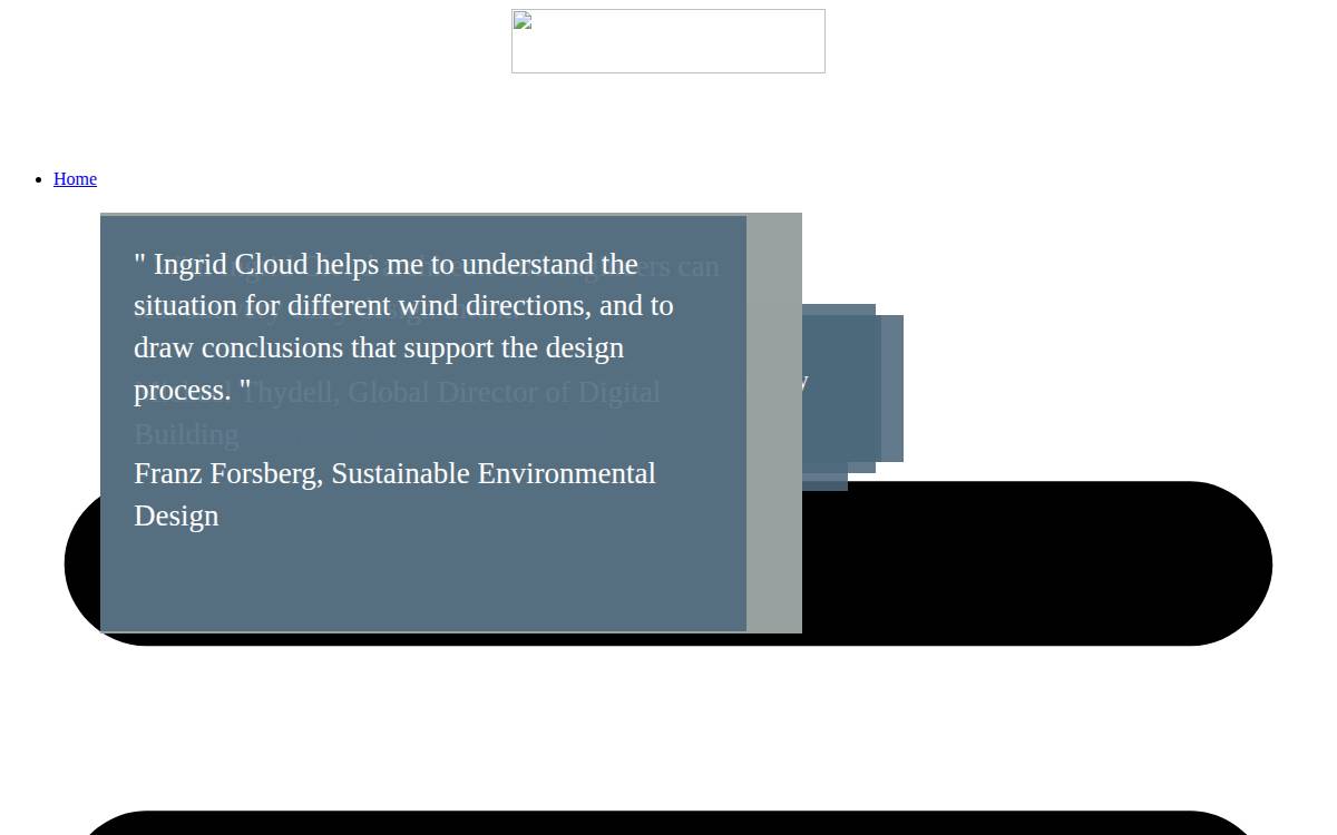 Ingridcloud website preview