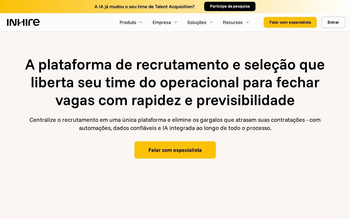 InHire website preview