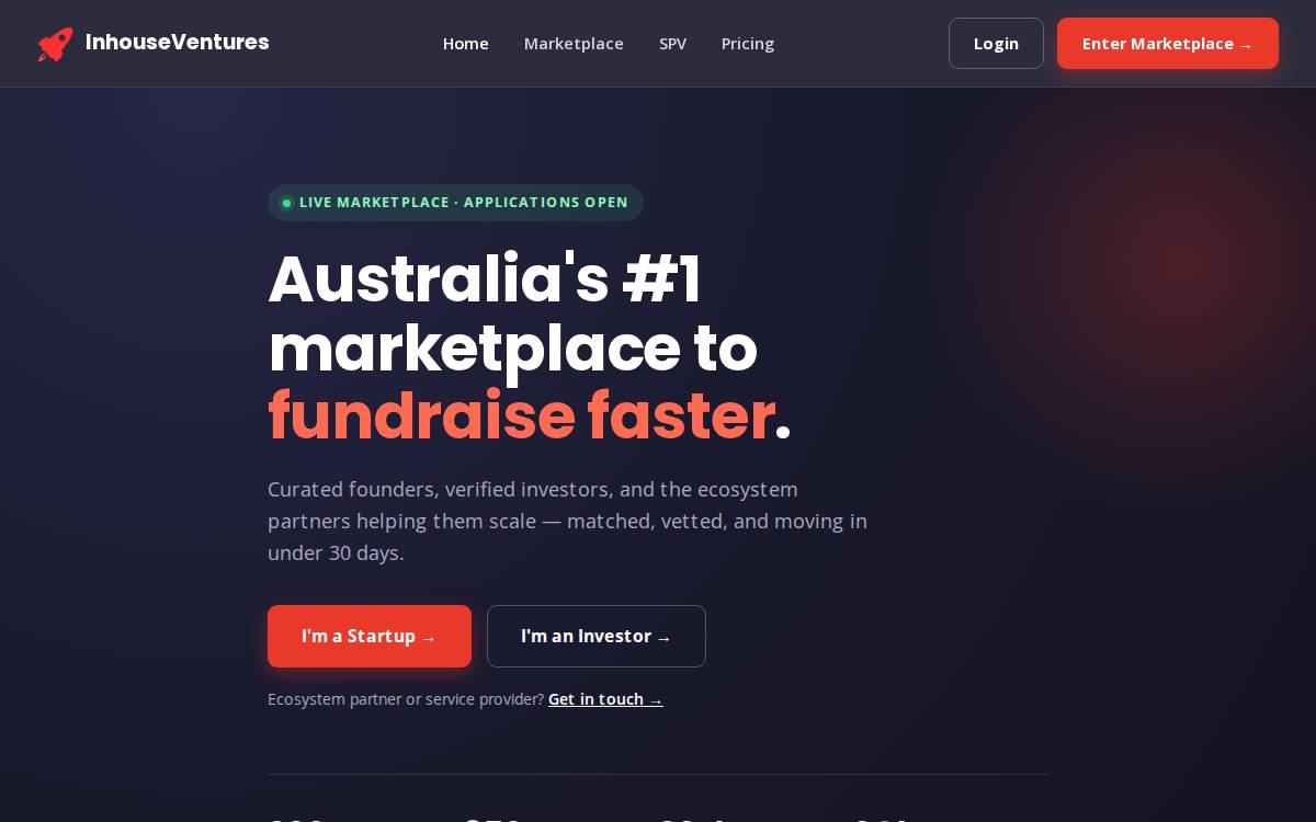 InHouse Ventures website preview