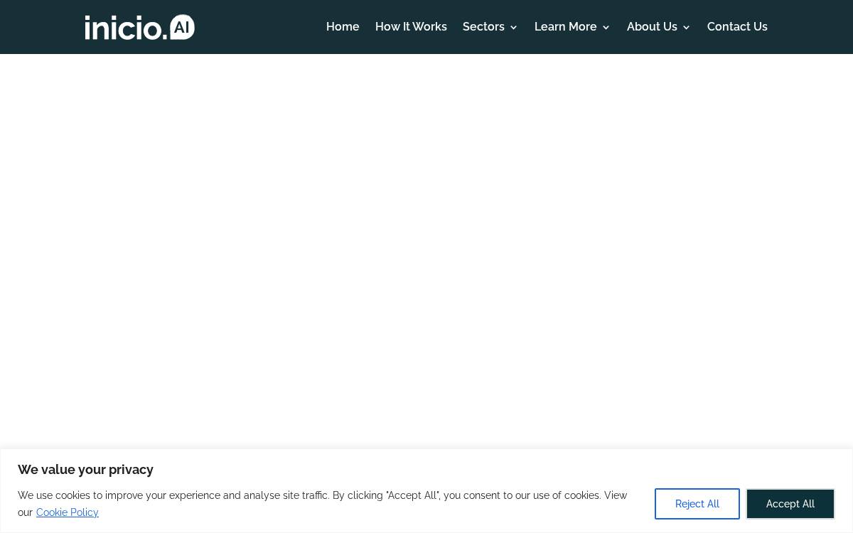Inicio AI website preview