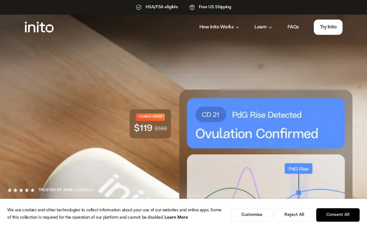 Inito website preview