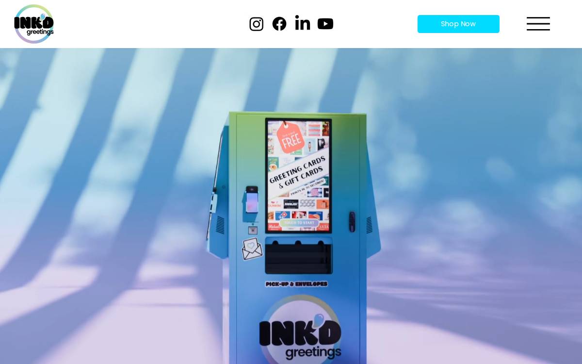 Ink'd Greetings website preview