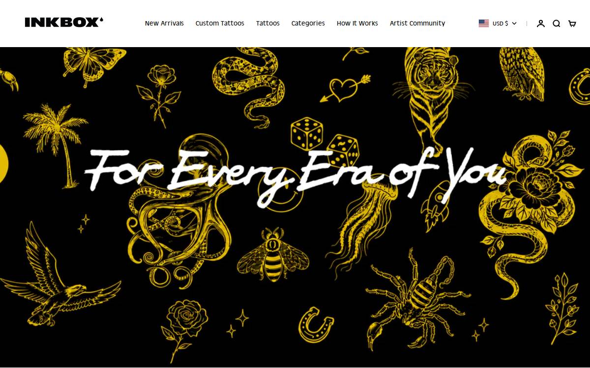 Inkbox website preview