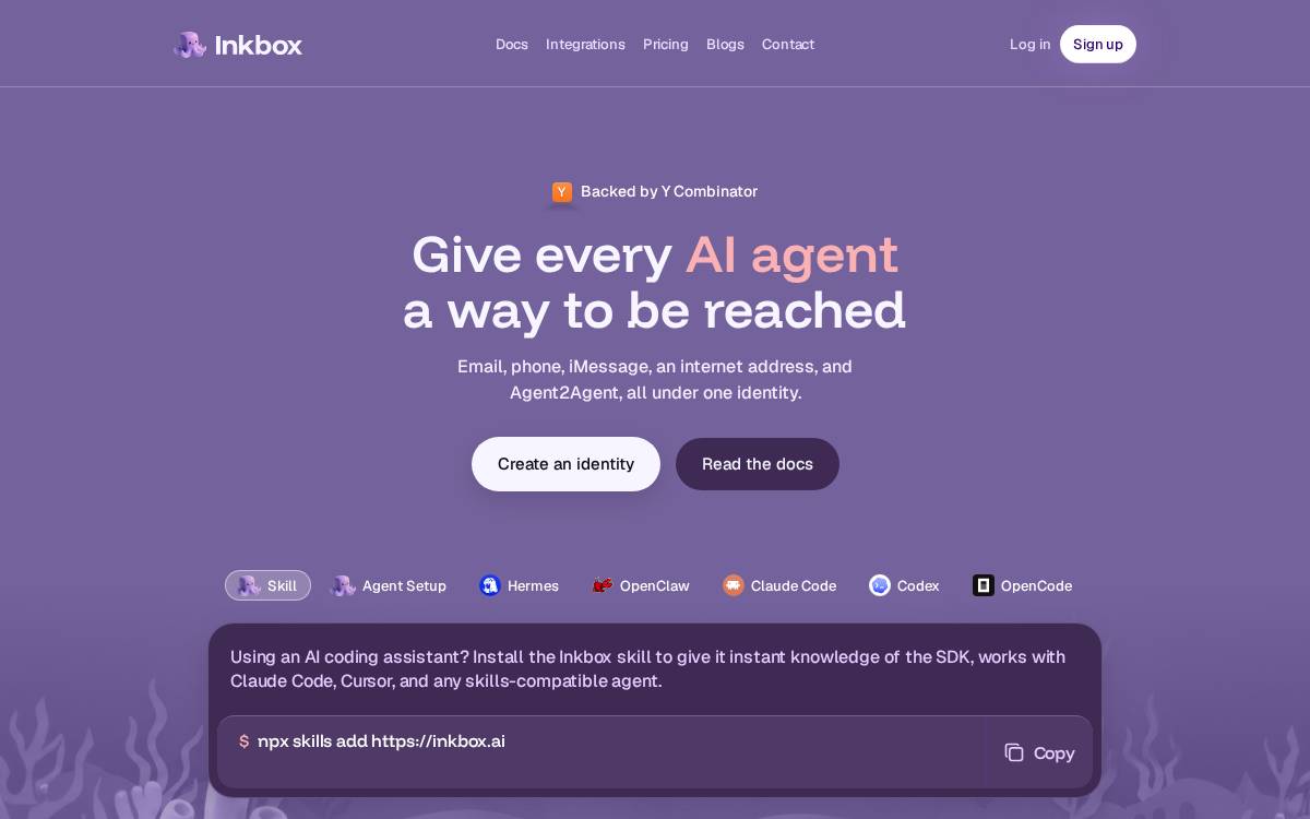 Inkbox website preview