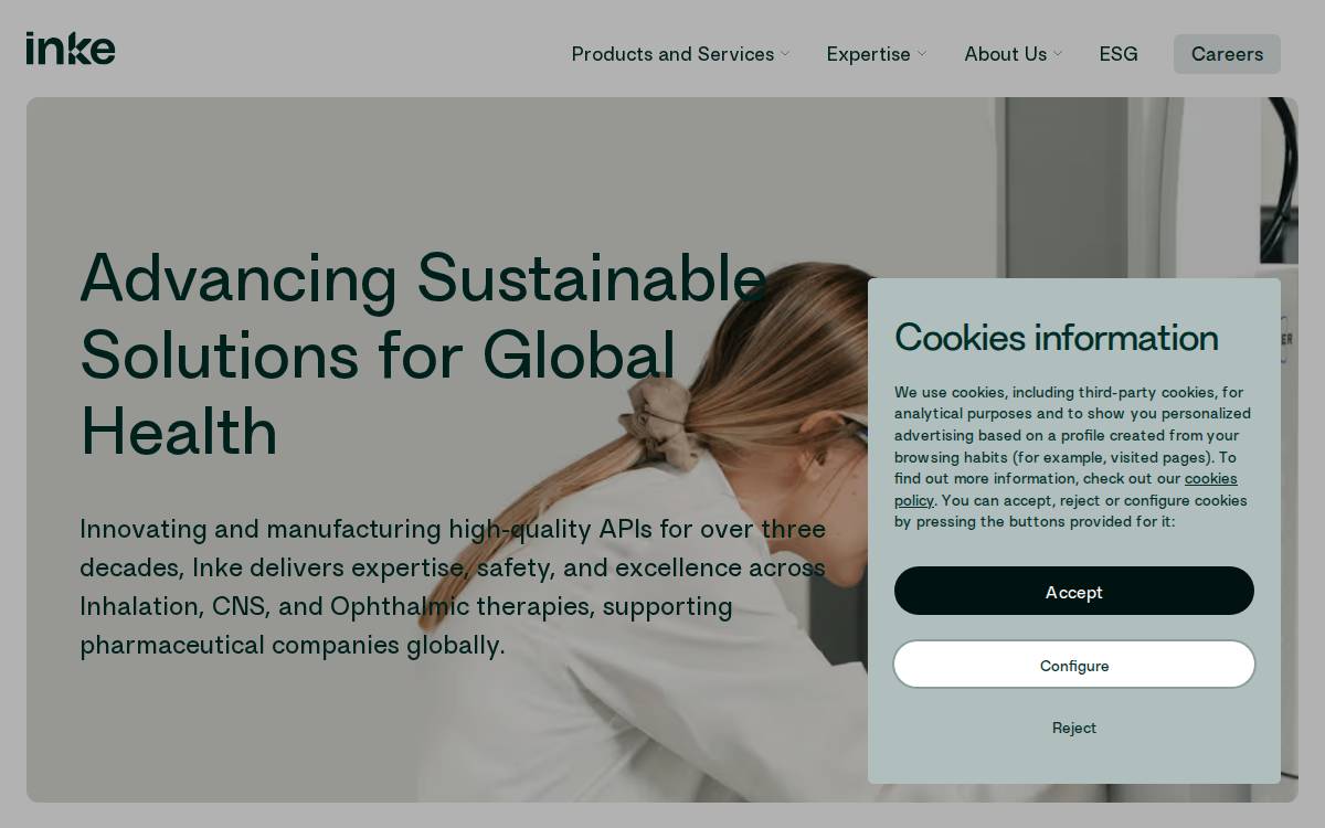 Inke website preview