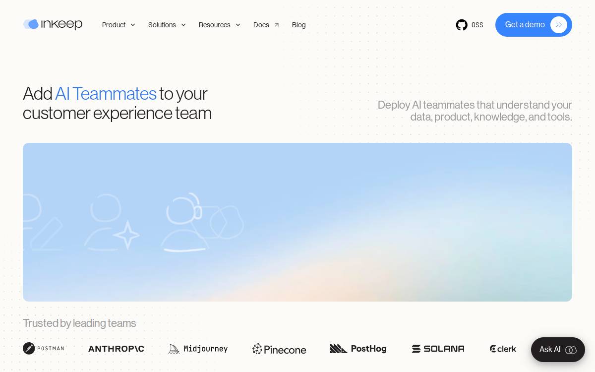 Inkeep website preview
