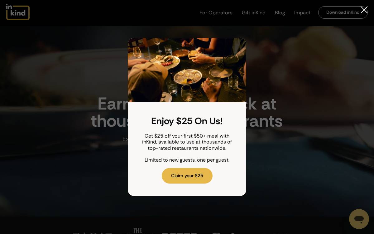 Inkind website preview