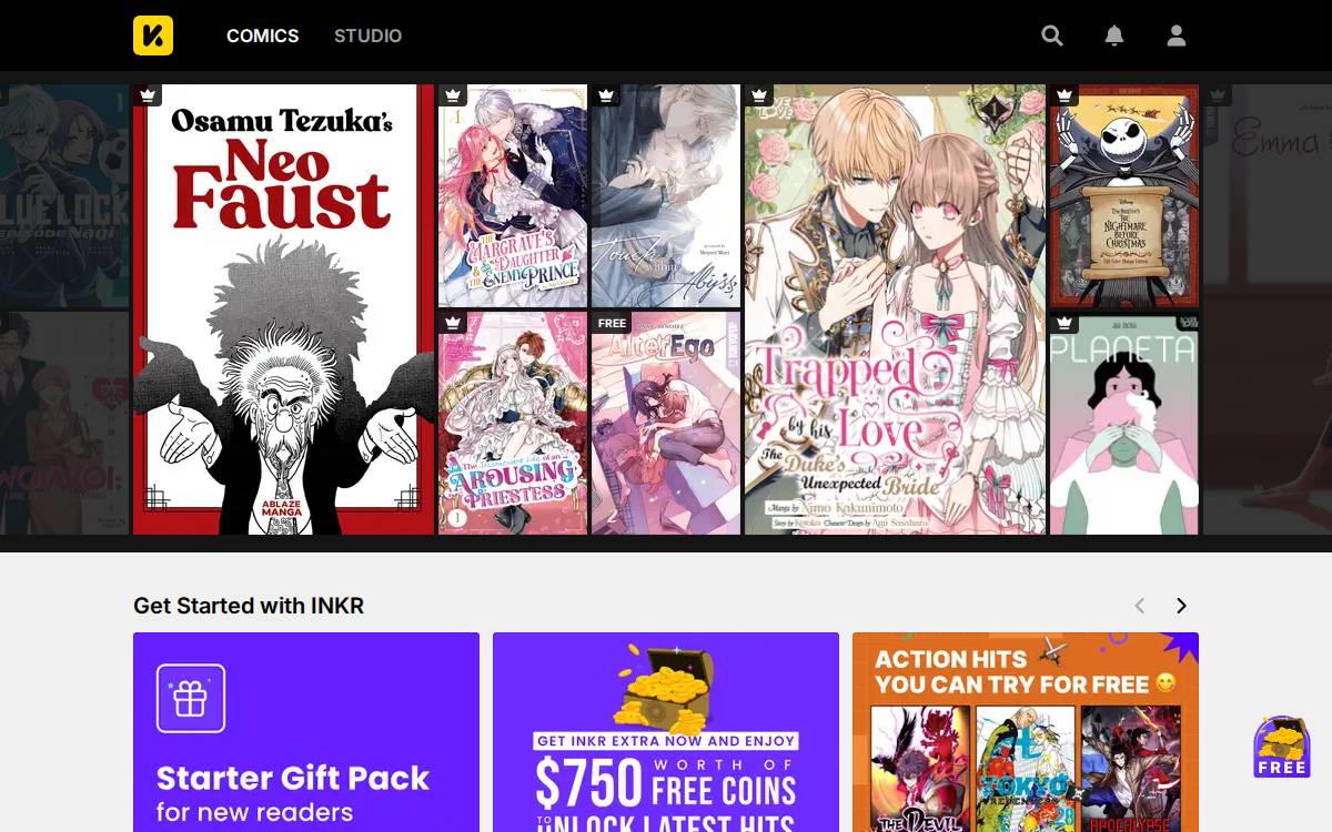 Inkr website preview