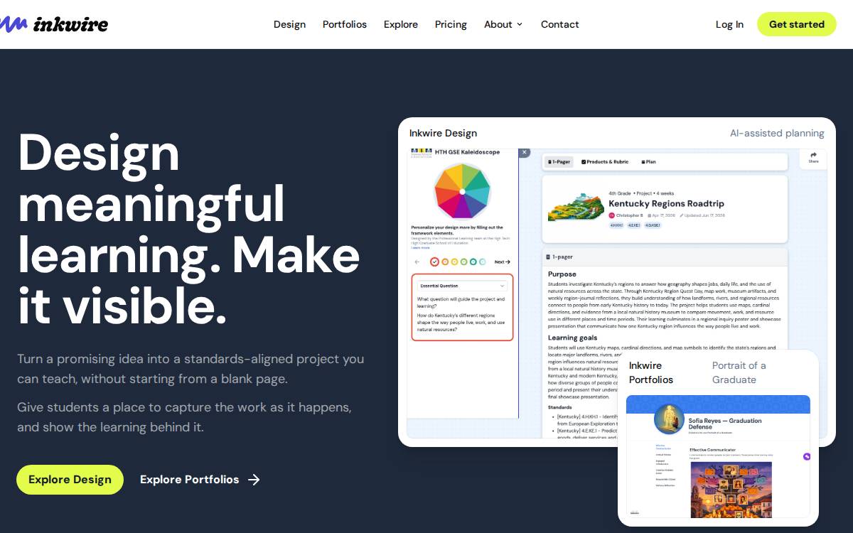Inkwire website preview