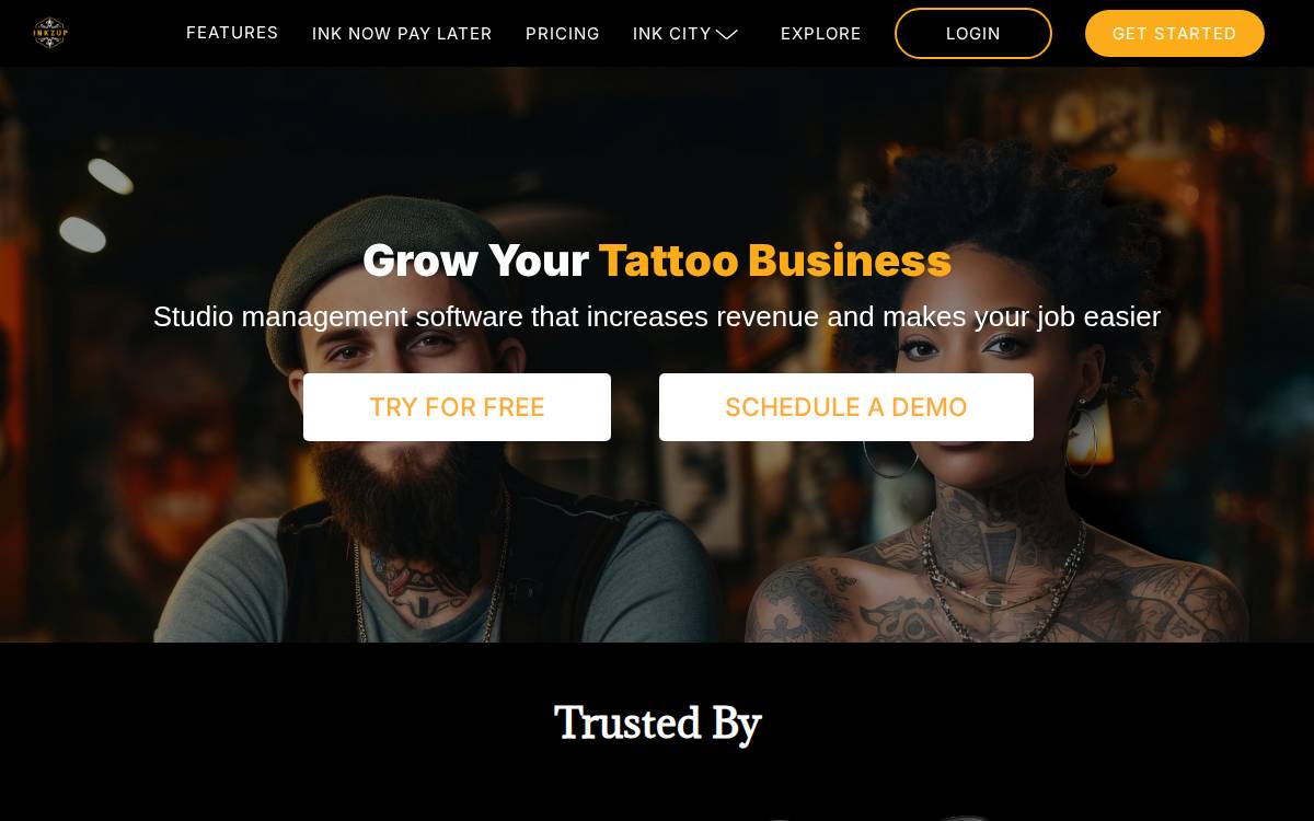 INKZUP website preview