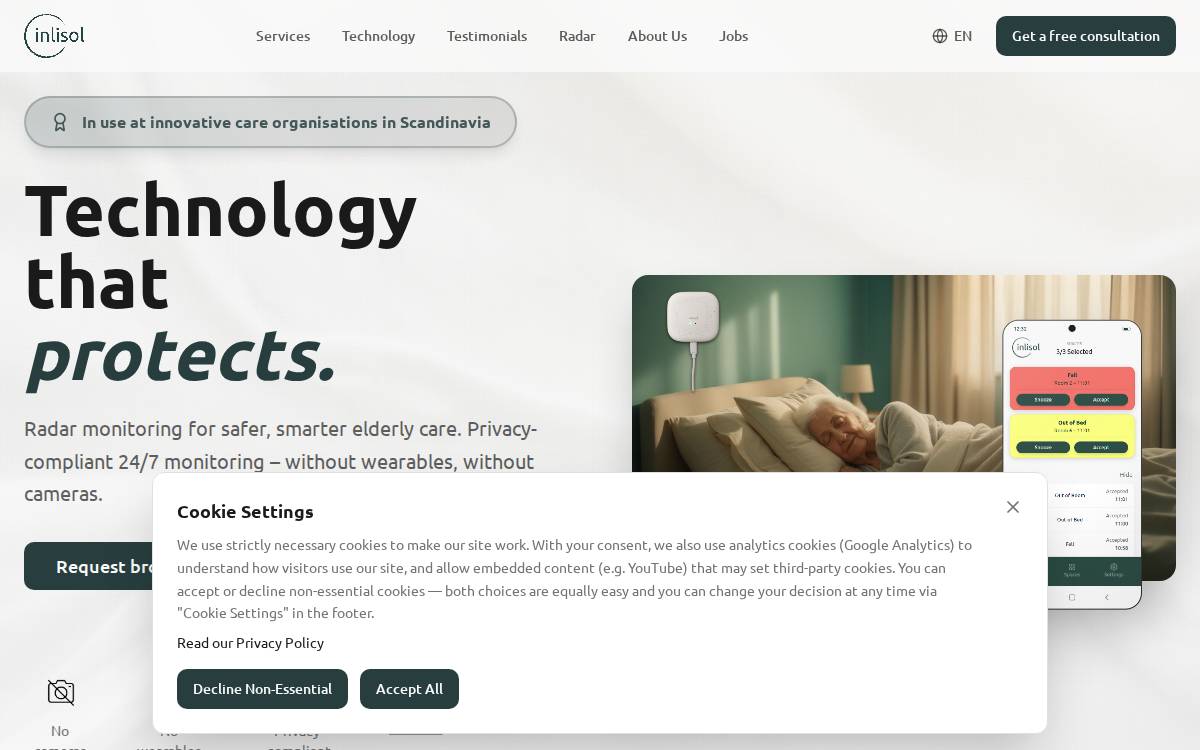 Inlisol website preview