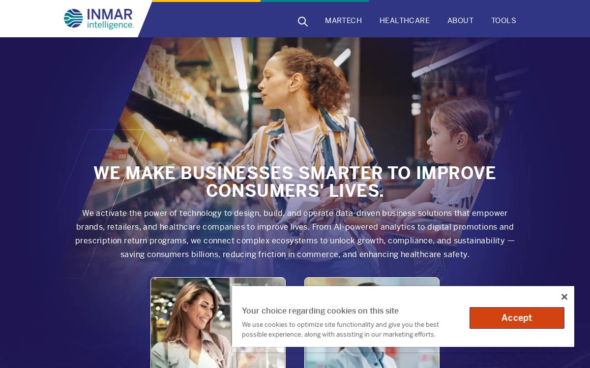 Inmar website preview