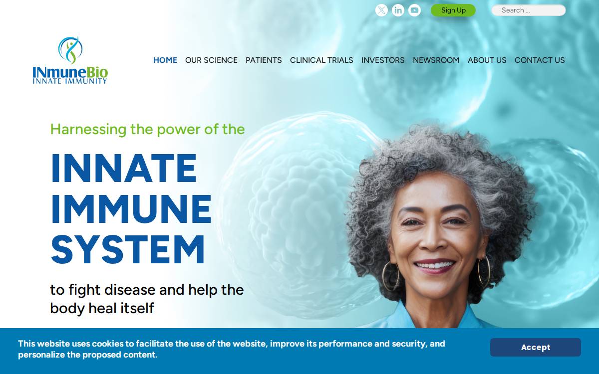 Inmune Bio website preview