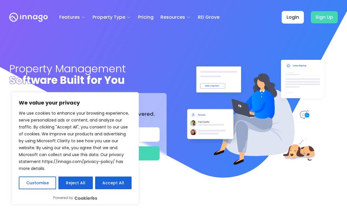 Innago website preview