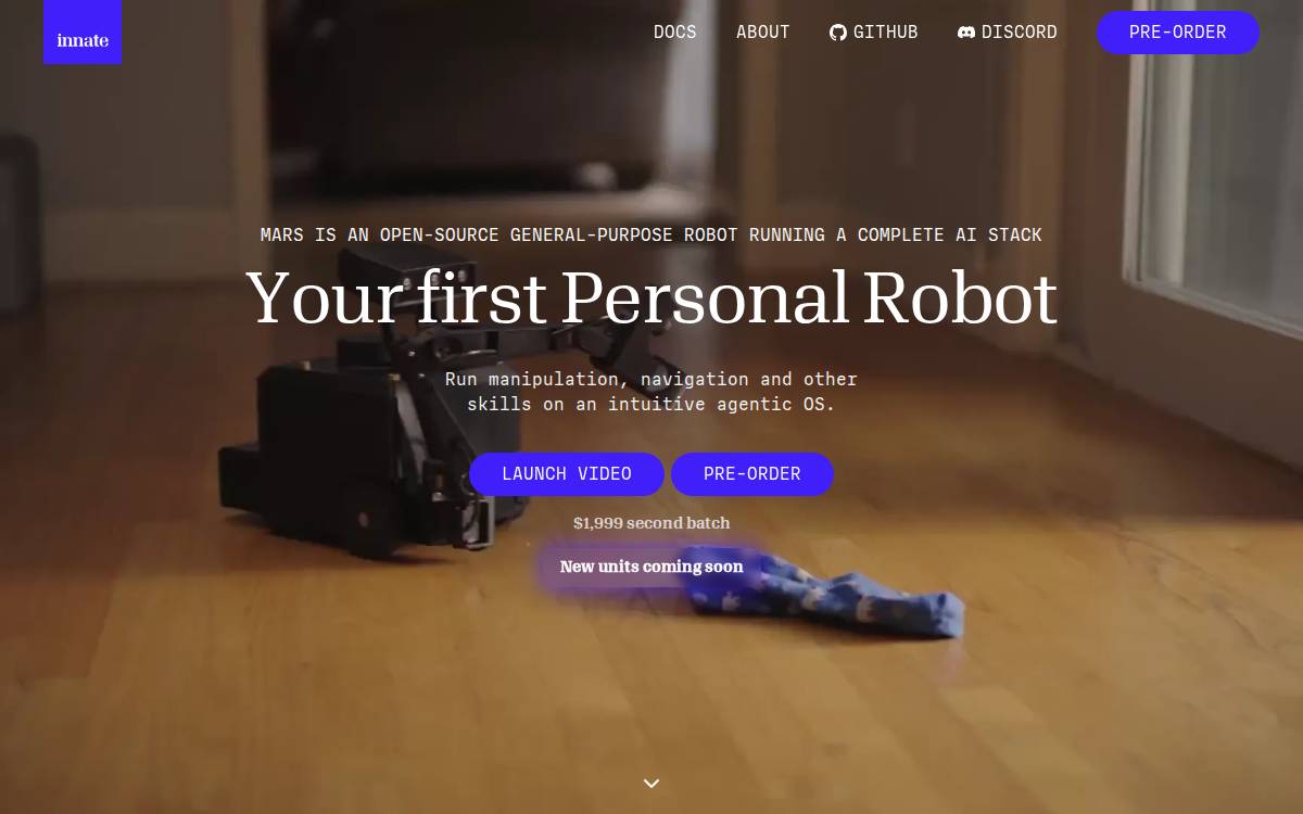 Innate website preview
