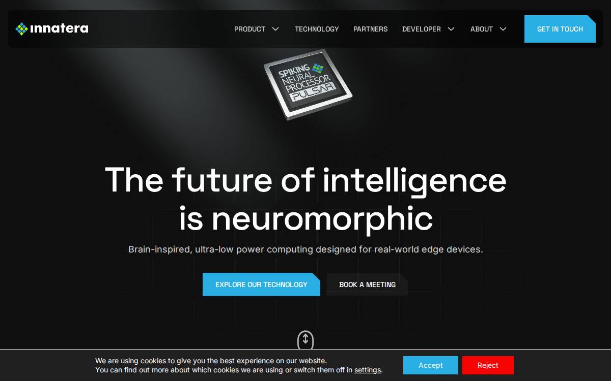 Innatera website preview