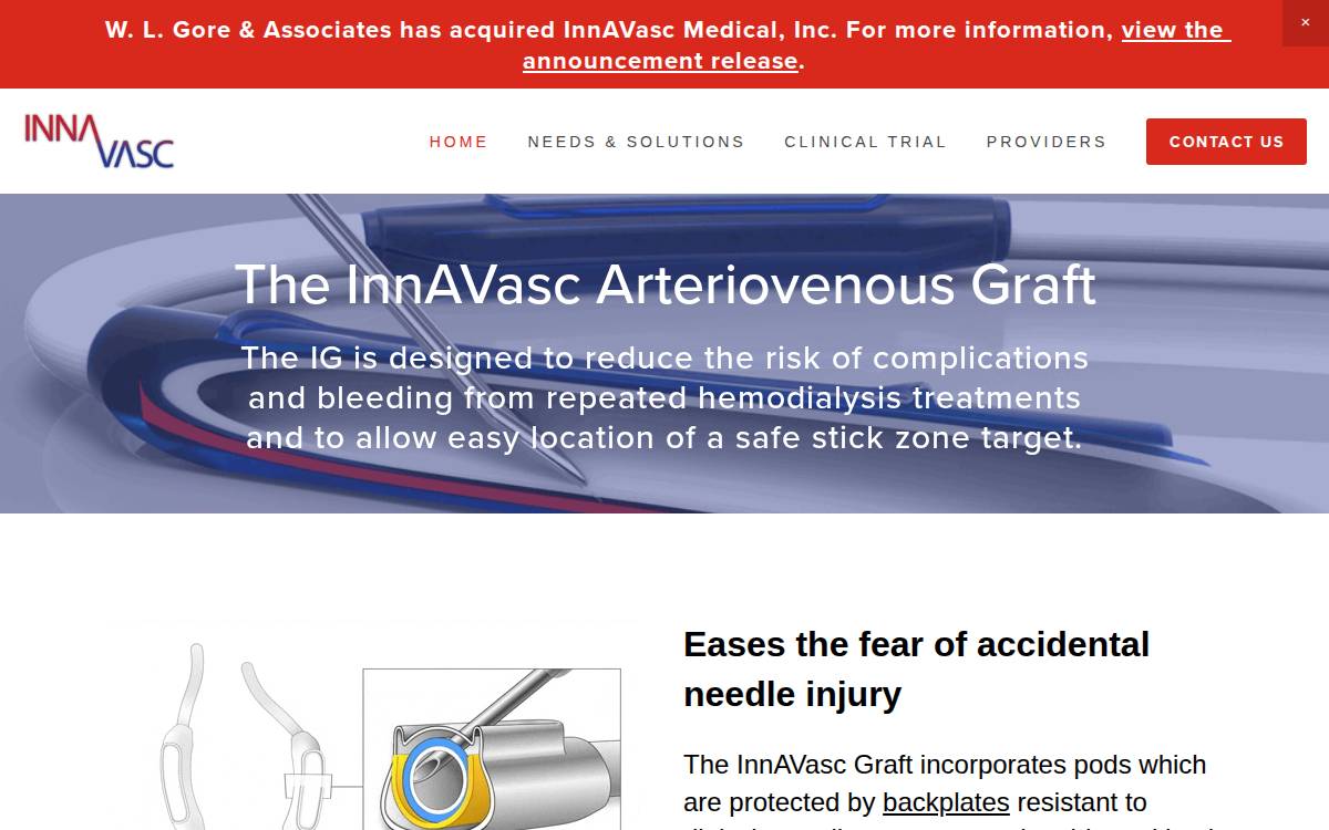 Innavasc website preview