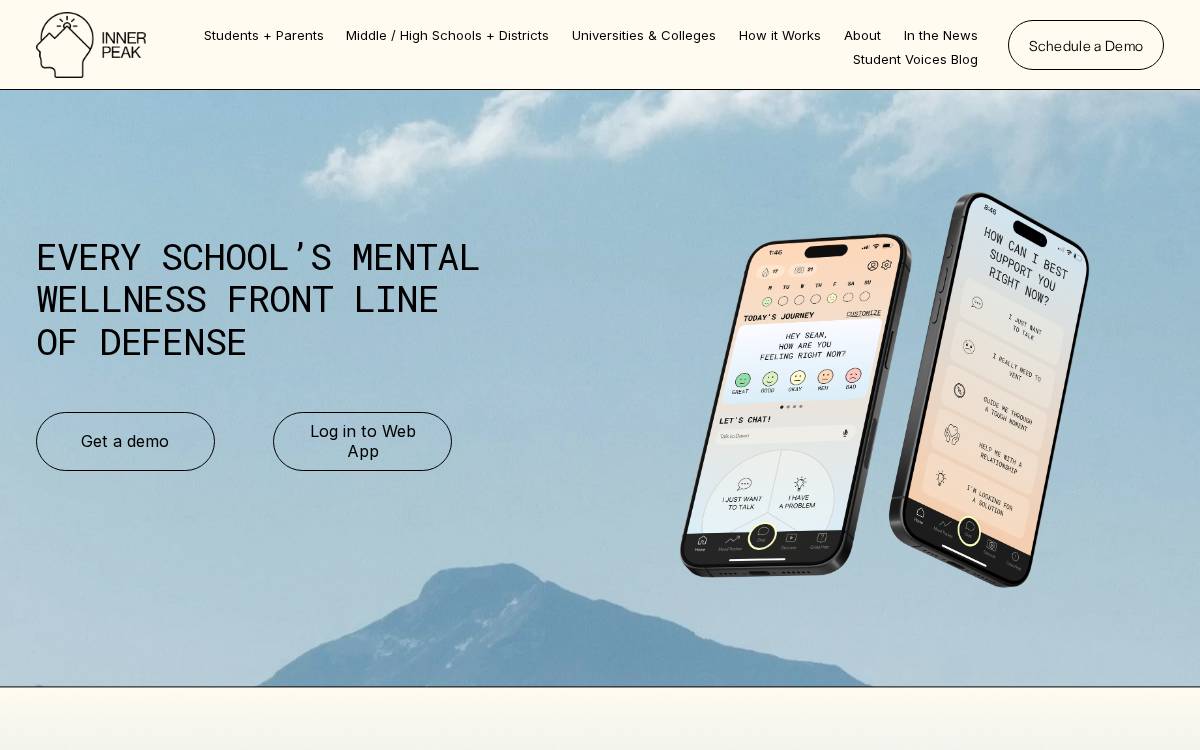 Inner Peak AI website preview